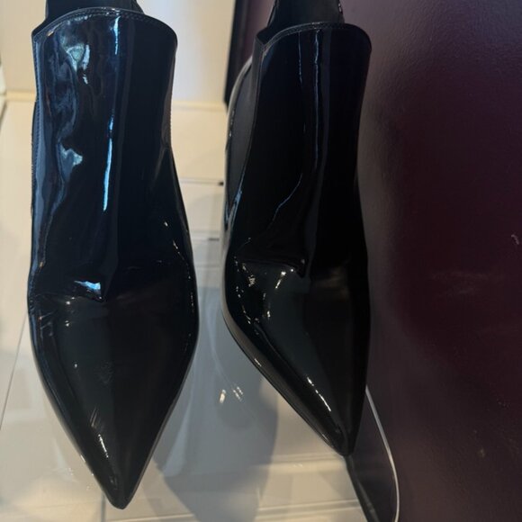 Saint Laurent Authentic Chelsea Black Patent Leather Boots - Size EU 39.5/ US 9 - Picture 3 of 8